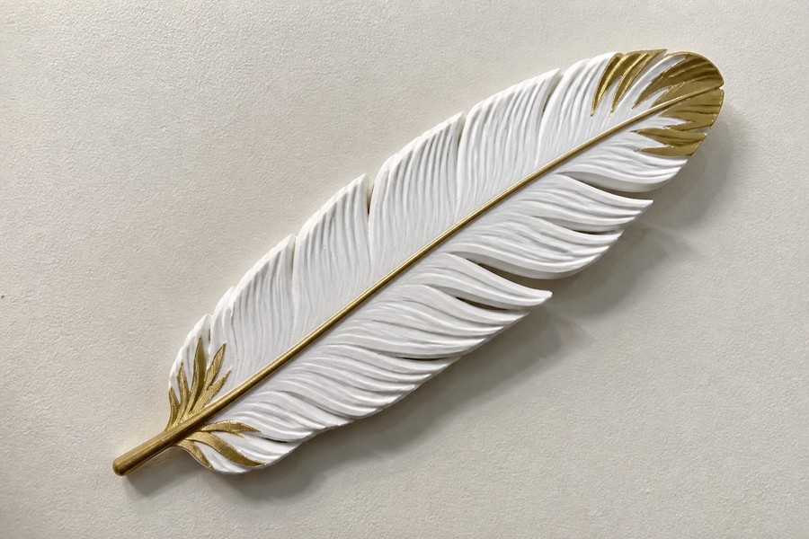 Перо в интерьере